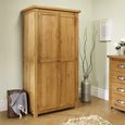 Woburn Wardrobe - 2 Door - Rustic Oak