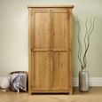 Woburn Wardrobe - 2 Door - Rustic Oak