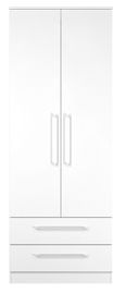 Worcester White 2 Door 2 Drawer Tall Wardrobe