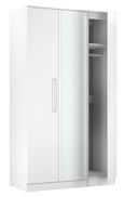 Worcester White 3 Door Mirror Tall Triple Wardrobe