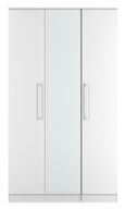 Worcester White 3 Door Mirror Tall Triple Wardrobe