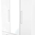 Worcester White 3 Door Tall Combi Wardrobe - LHF 2 Drawers