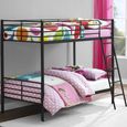 Creek Single over Single Bunk Bed in Black - 4035157UK