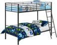 Creek Single over Single Bunk Bed in Black - 4035157UK