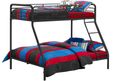 Soto Single over Double Bunk Bed in Black - 4034119UK