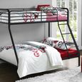 Soto Single over Double Bunk Bed in Black - 4034119UK