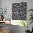 Marble Roman Blind - Celestial Black and Pink