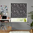 Marble Roman Blind - Celestial Black and Pink