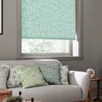 MissPrint Roller Blind - Little Trees Eggshell Blue