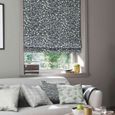 Missprint Roman Blind - Fern Night Frost
