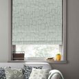 Missprint Roman Blind - Little Trees English Grey