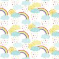 Rainbow Skies Roman Blind - Multi