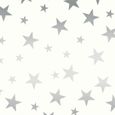 Twinkle Stars Roman Blind - Silver