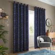 Skinny Dip Curtain - Star Print Blue