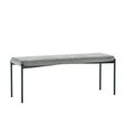 Leonie Grey Fabric Dining Bench