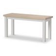 Modern Dining Bench - Grey Painted