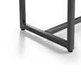 Brooklyn Dining Bench - Faux Leather - Charcoal