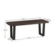 Brooklyn Dining Bench - Dark Oak