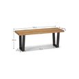 Brooklyn Dining Bench - Oak