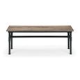 Carnegie Elm Wood Industrial Bench