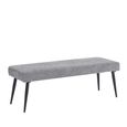 Monza Dining Bench - Grey Fabric