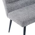 Monza Corner Dining Bench - Grey Fabric - RHF