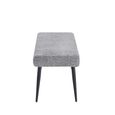 Monza Dining Bench - Grey Fabric