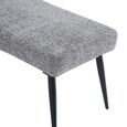 Monza Dining Bench - Grey Fabric