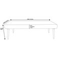 Monza Dining Bench - Grey Fabric