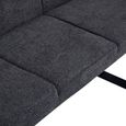 Bronx Corner Dining Bench - Dark Grey Fabric - RHF