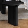 Axel Dining Bench - Black Fluted