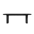 Axel Dining Bench - Black Fluted