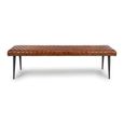 Austin Bench - Tan Brown - Real Leather