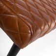 Austin Bench - Tan Brown - Real Leather