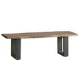 Baltic Dining Bench - 125cm - Live Edge - Solid Acacia Wood