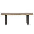 Baltic Dining Bench - 125cm - Live Edge - Solid Acacia Wood