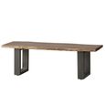 Baltic Dining Bench - 125cm - Live Edge - Solid Acacia Wood