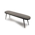 Ace Dining Bench - Grey Fabric