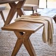 Sorrento Dining Bench - Chevron - Elm Wood
