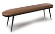Ace Dining Bench - Tan Brown Fabric