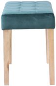 Ashbury Dining Bench - Small - Green Fabric