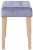 Ashbury Dining Bench - Small - Grey Fabric
