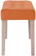 Ashbury Dining Bench - Large - Orange Fabric