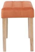 Ashbury Dining Bench - Small - Orange Fabric