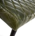 Austin Bench - Green - Real Leather