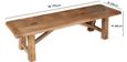 Bombay Solid Mango Wood 175cm Bench