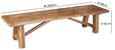 Bombay Solid Mango Wood 200cm Bench