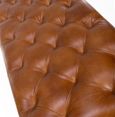 Bradley Bench - Tan Brown - Real Leather