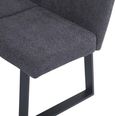 Bronx Dark Grey Fabric Corner Dining Bench - LHF