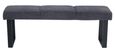 Bronx Dark Grey Fabric Dining Bench